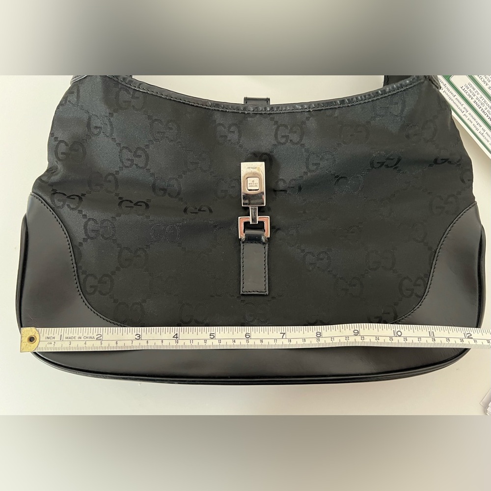 Gucci Jackie black shoulder bag with GG monogram print - Picture 13 of 13